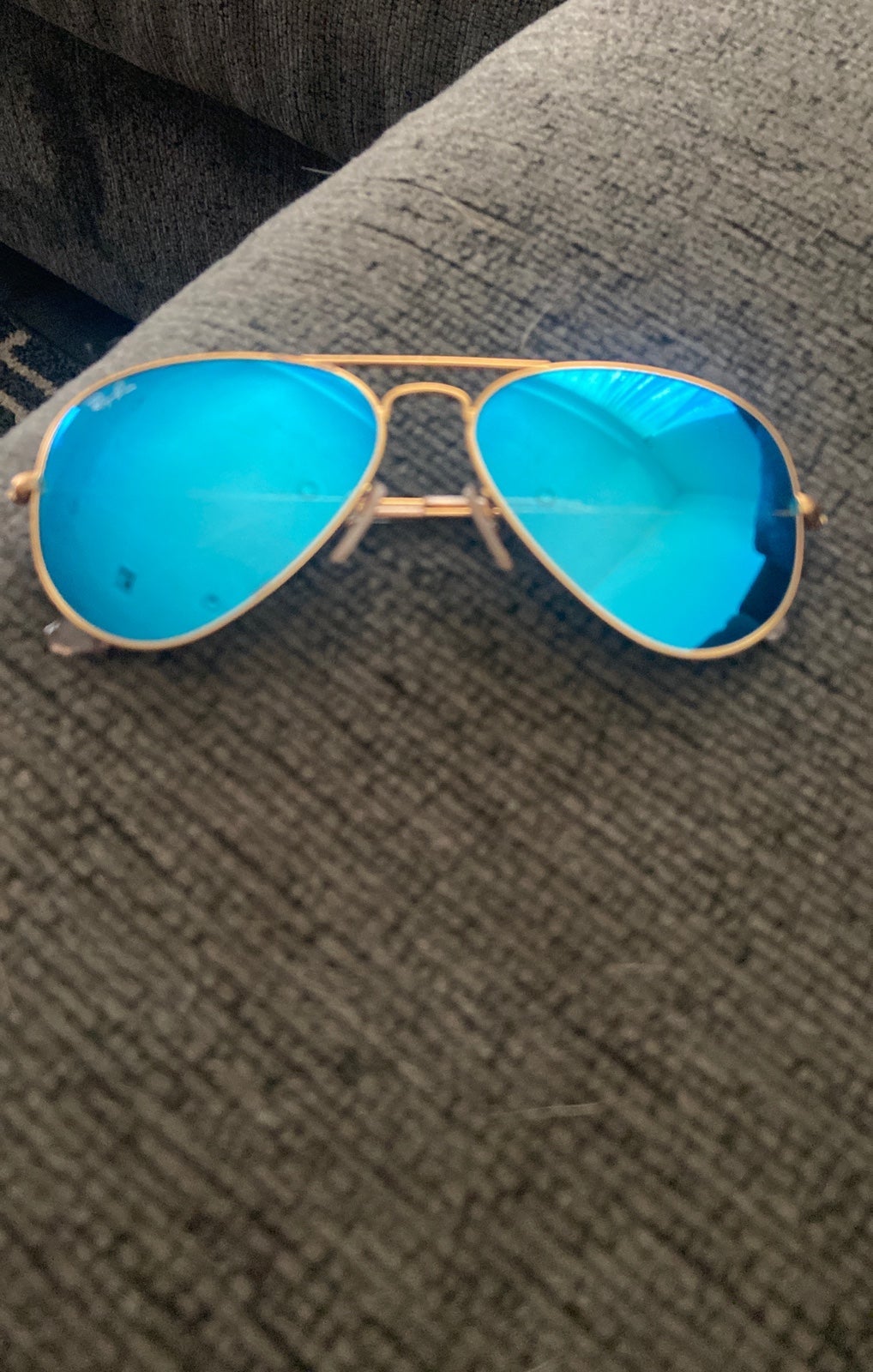 Aviator Flash Blue Flash Aviator Unisex Sunglasses