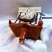 SWINESIDE TEAPOTTERY BED TEAPOT IN GOOD CONDITION 11 in LONG