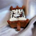 SWINESIDE TEAPOTTERY BED TEAPOT IN GOOD CONDITION 11 in LONG