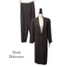 Nicole Delariviere Cuffed Wide Leg Full Length Blazer Pant Suit NWT Size 8 FLAW