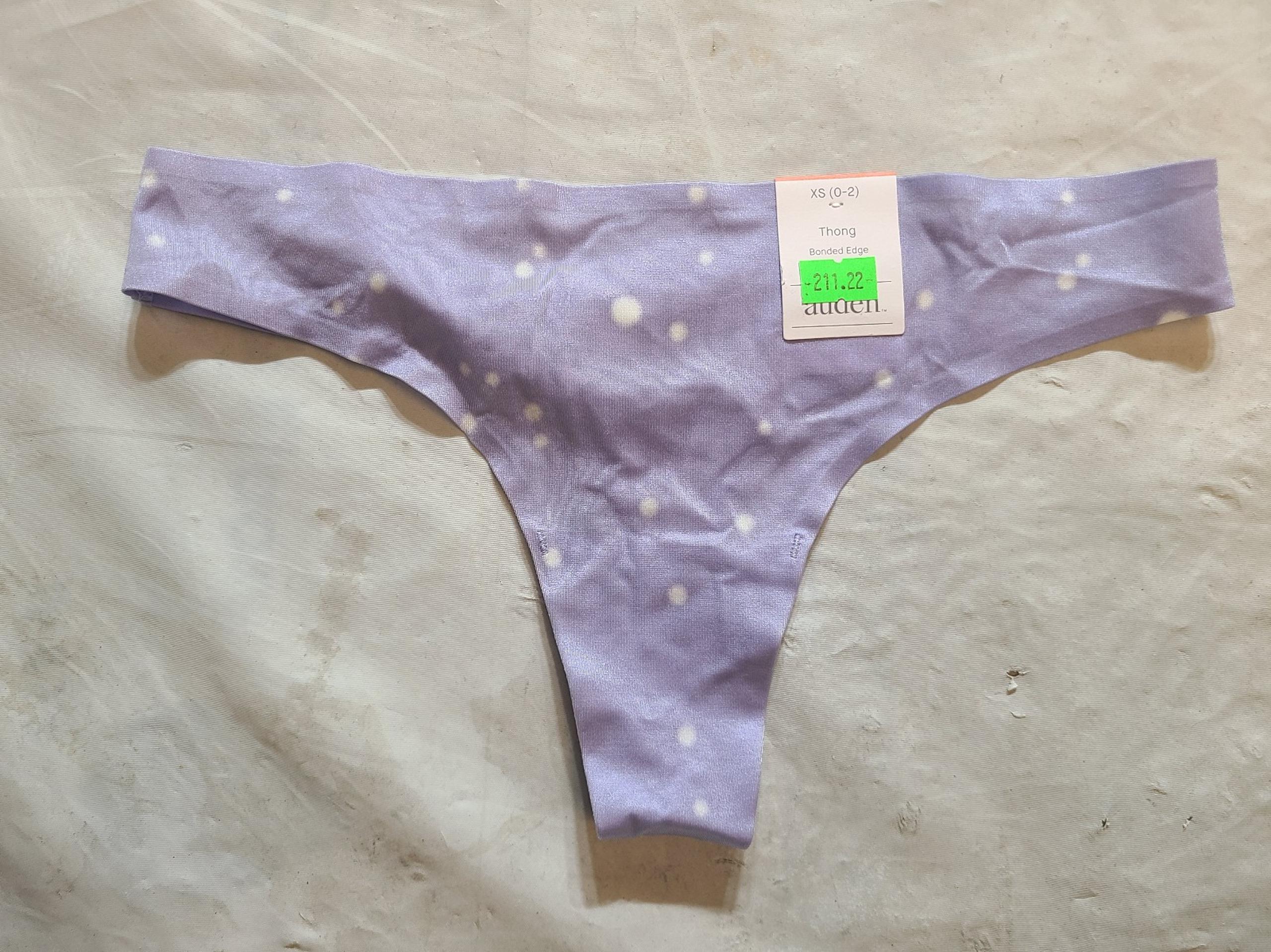 Women's Bonded Micro Thong Auden Purple/Starry Dot Size XS