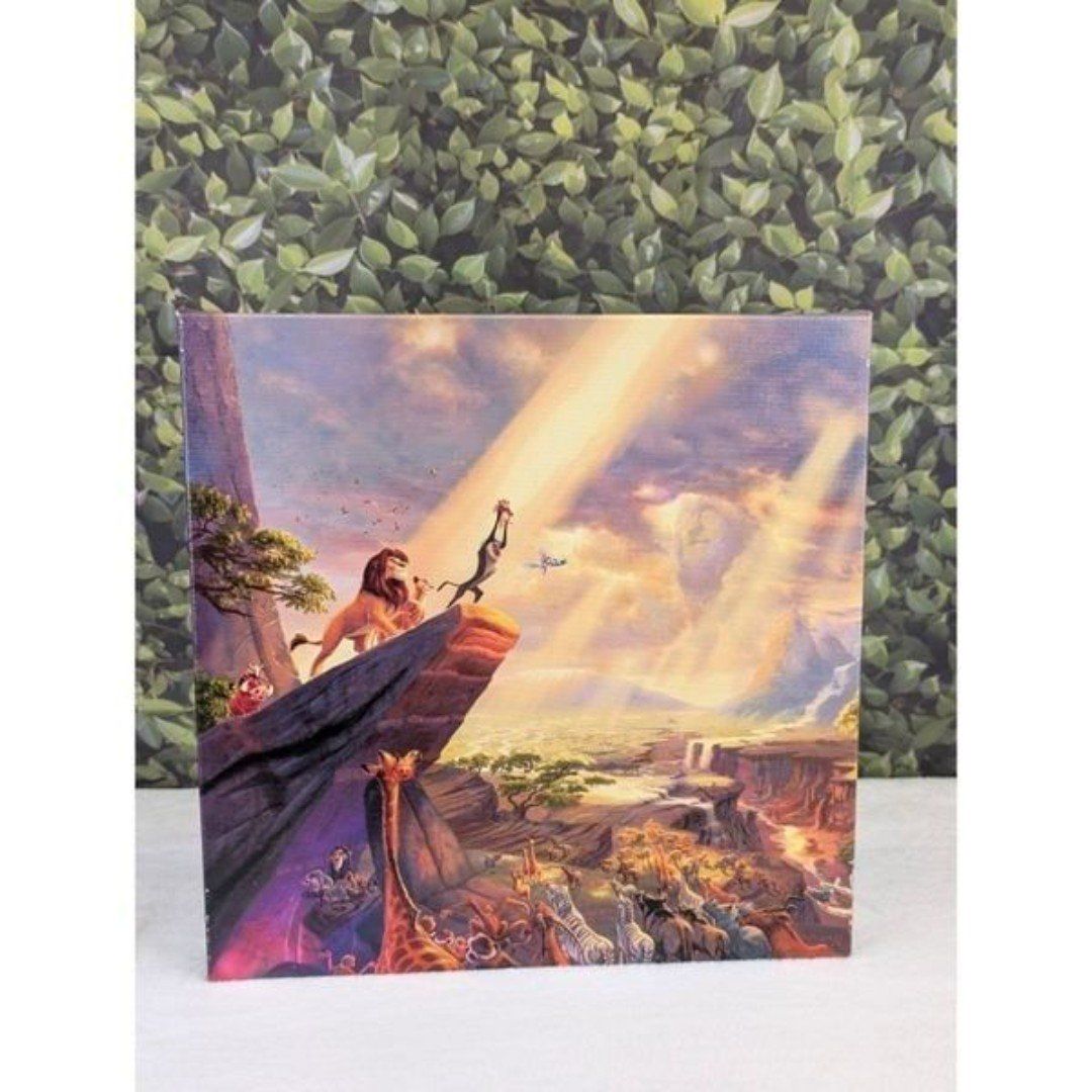 Thomas Kinkade Disney The Lion King 14 x 14 Gallery Wrapped Canvas Art