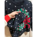 VINTAGE Knitted Talbots Christmas Wreath 3D Bow Polka Dot Medium
