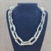 Alfani Necklace White/Silver Tone Chain Necklace Plastic/Stainless Steel Fashion