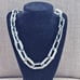 Alfani Necklace White/Silver Tone Chain Necklace Plastic/Stainless Steel Fashion