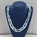 Alfani Necklace White/Silver Tone Chain Necklace Plastic/Stainless Steel Fashion