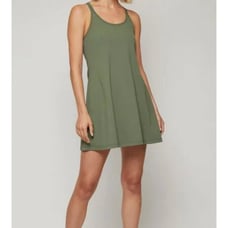 Fourlaps Tennis Pickleball Sport Crisscross Back Green Dress Medium NWT 118
