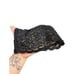 Jade Melody Tram Black Beaded Lace Scallop Hem Nude Lined High Waist Formal Pant