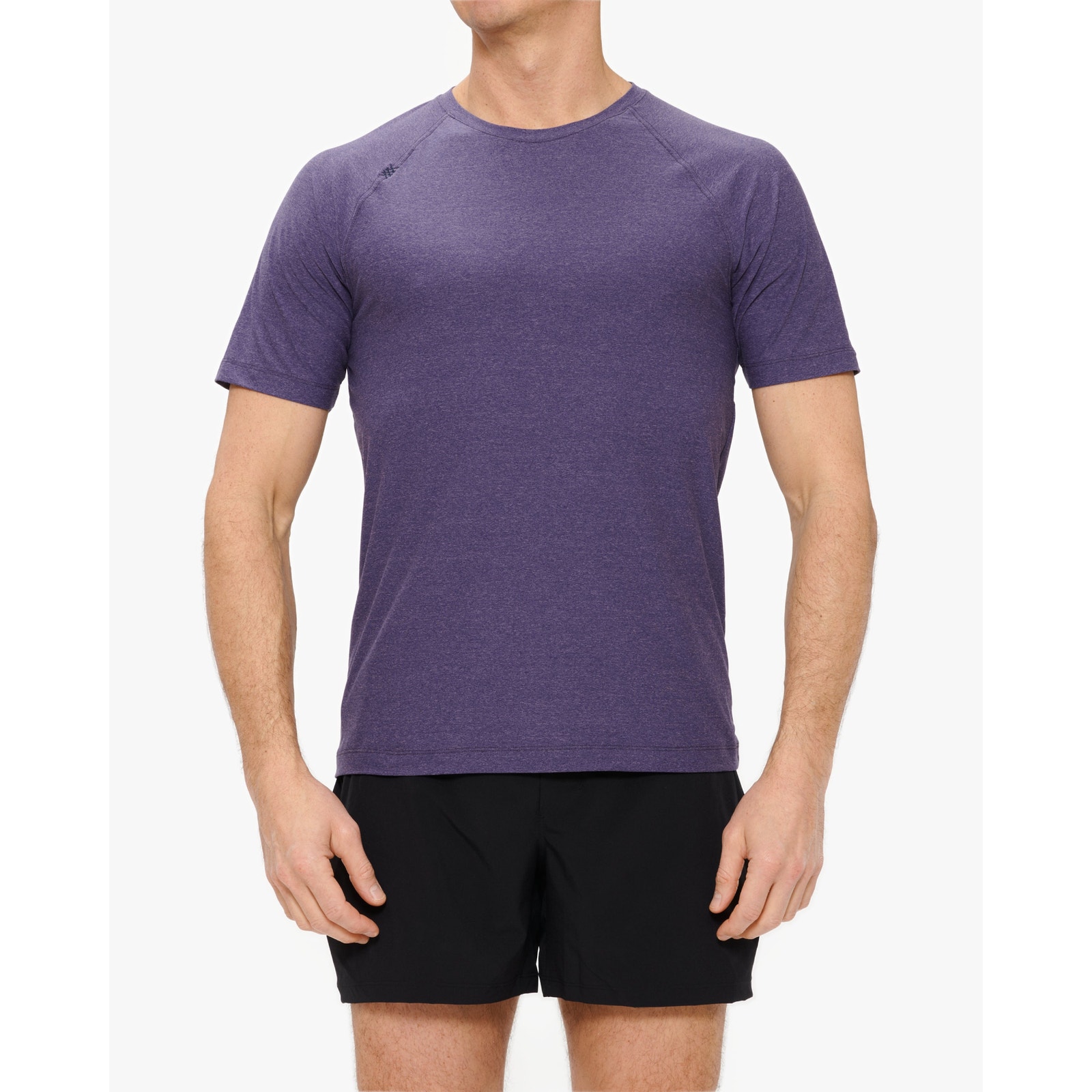 Rhone Reign Tee Shirt Crewneck Short Sleeve Soft Purple Heather Size Large