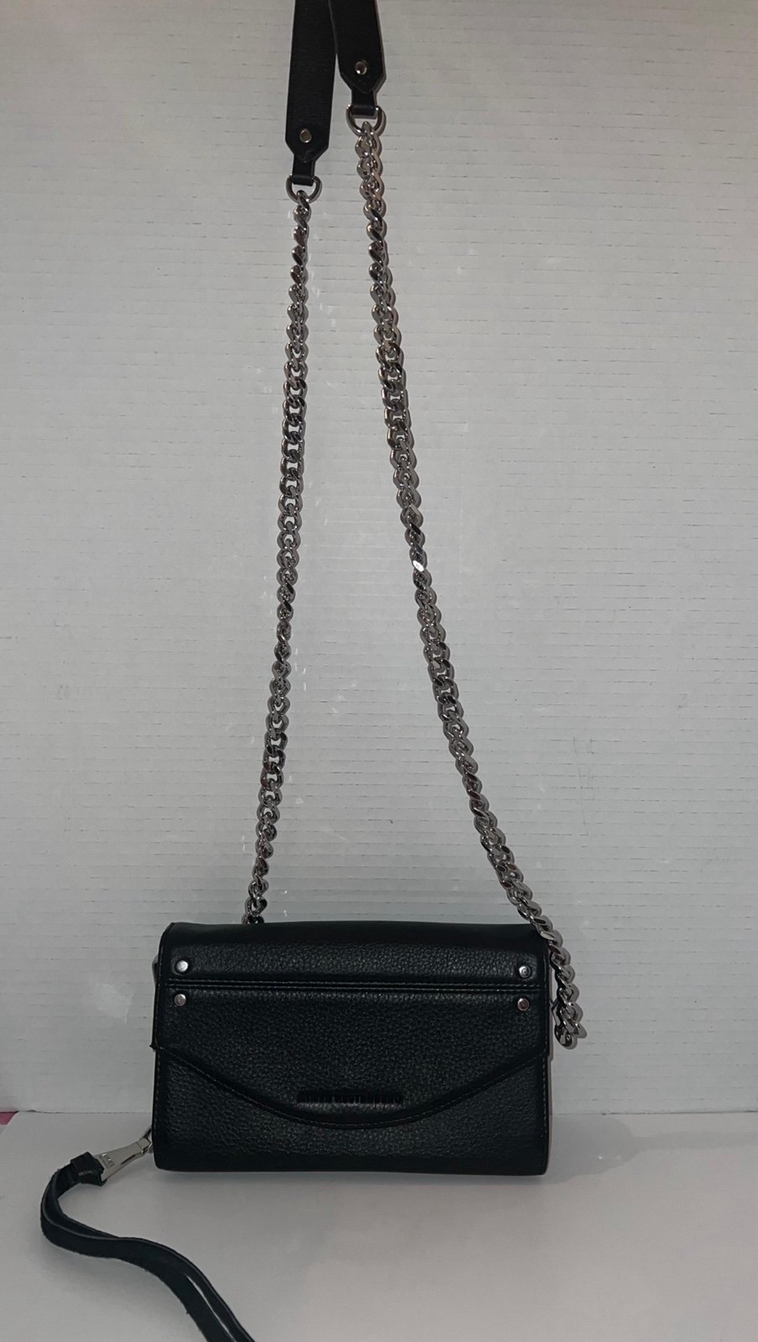 Aimee Kestenberg Black Leather Crossbody Bag/Clutch