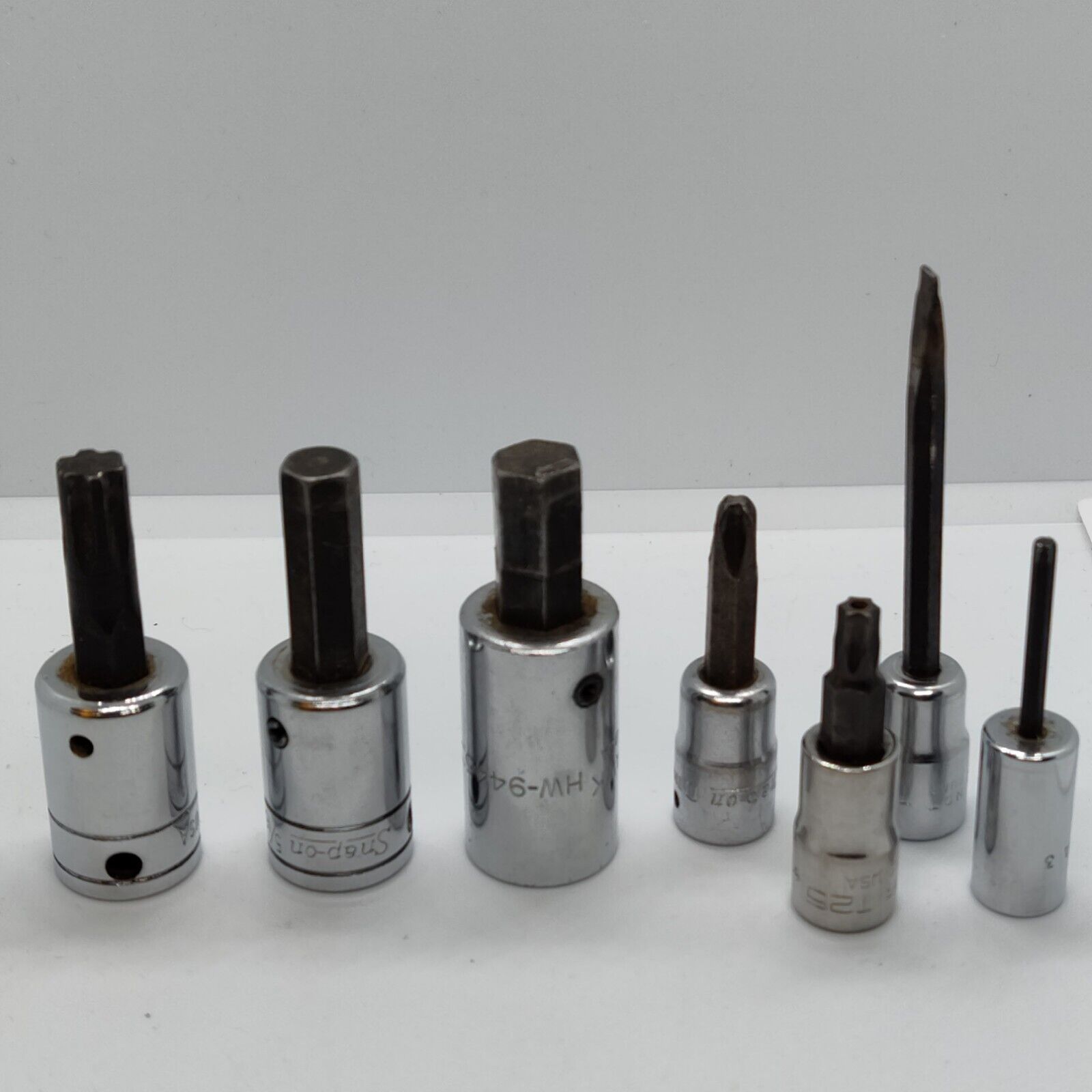 Snap-On Tools USA SAE 7Pc 1/4 & 3/8 Drive Hex Allen Socket Driver Set T25 FA10B