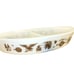 Vintage Pyrex 1.5 Qt Divided Dish White/Brown Americana Ovenware jj3553