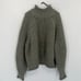 H&M Chunky Rib Knit Turtleneck Sweater In Light Khaki Green