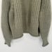 H&M Chunky Rib Knit Turtleneck Sweater In Light Khaki Green