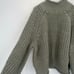 H&M Chunky Rib Knit Turtleneck Sweater In Light Khaki Green