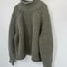 H&M Chunky Rib Knit Turtleneck Sweater In Light Khaki Green