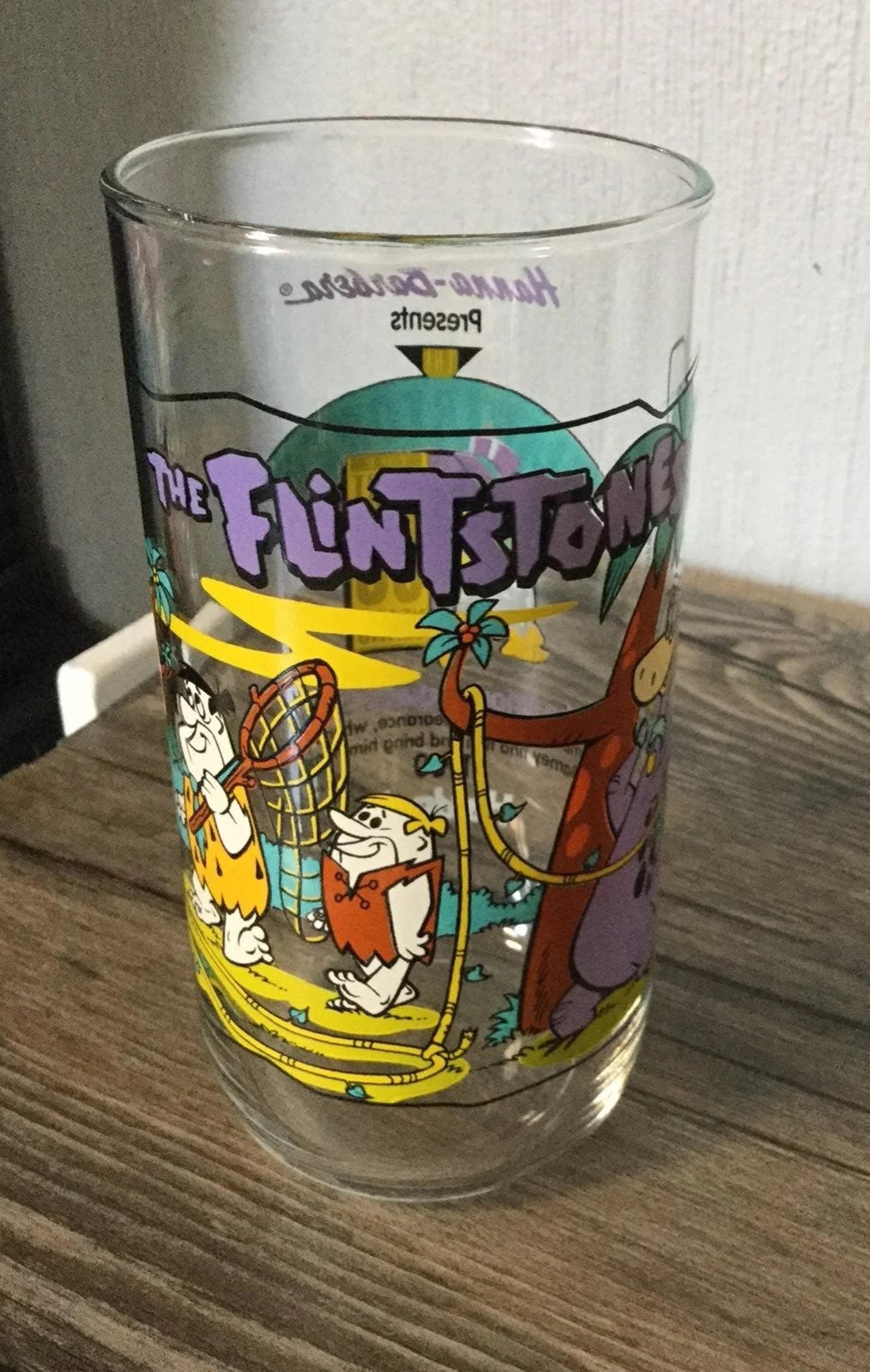 1991 Flintstones Hardees Collector Glass