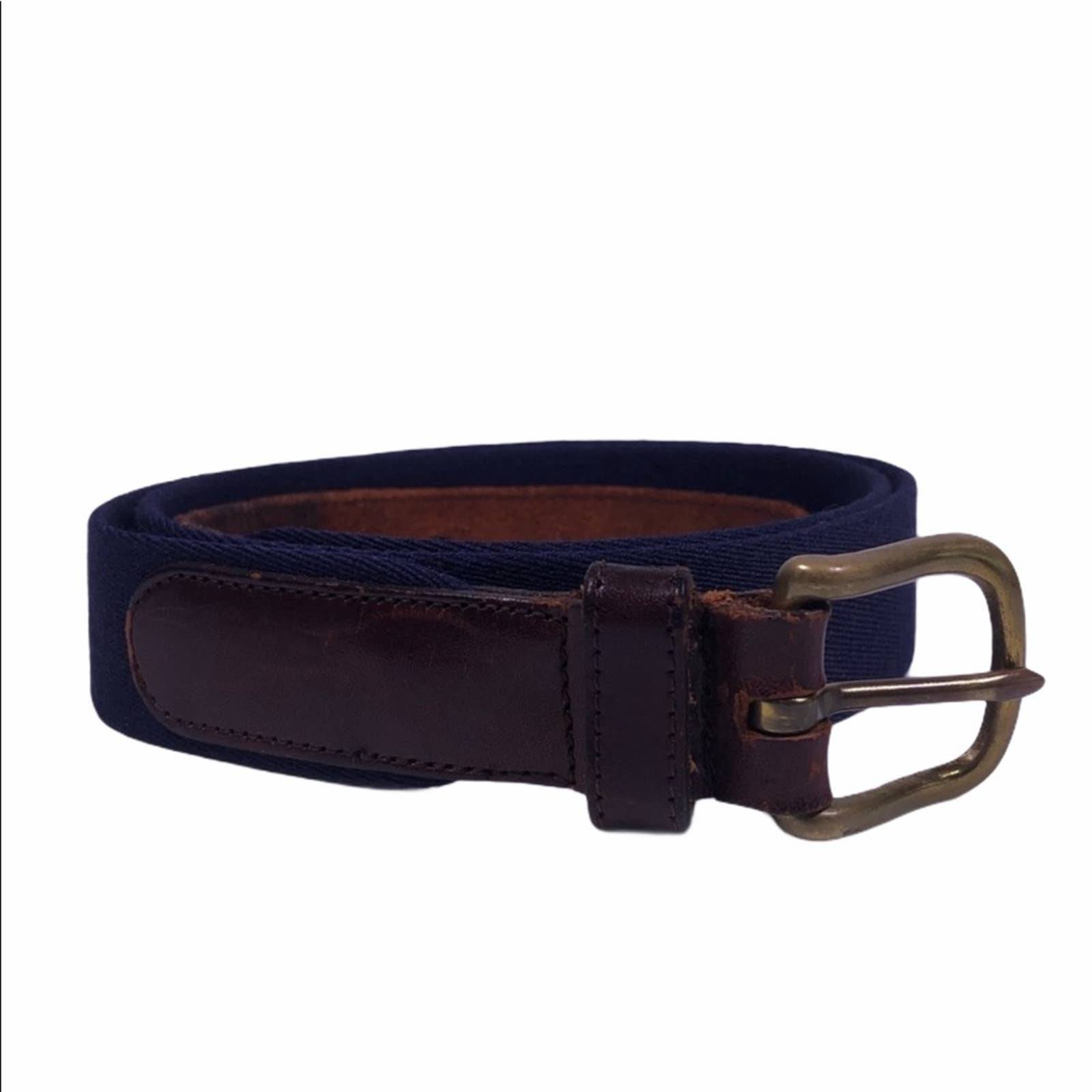 Coach Wool Leather Belt Size 40
