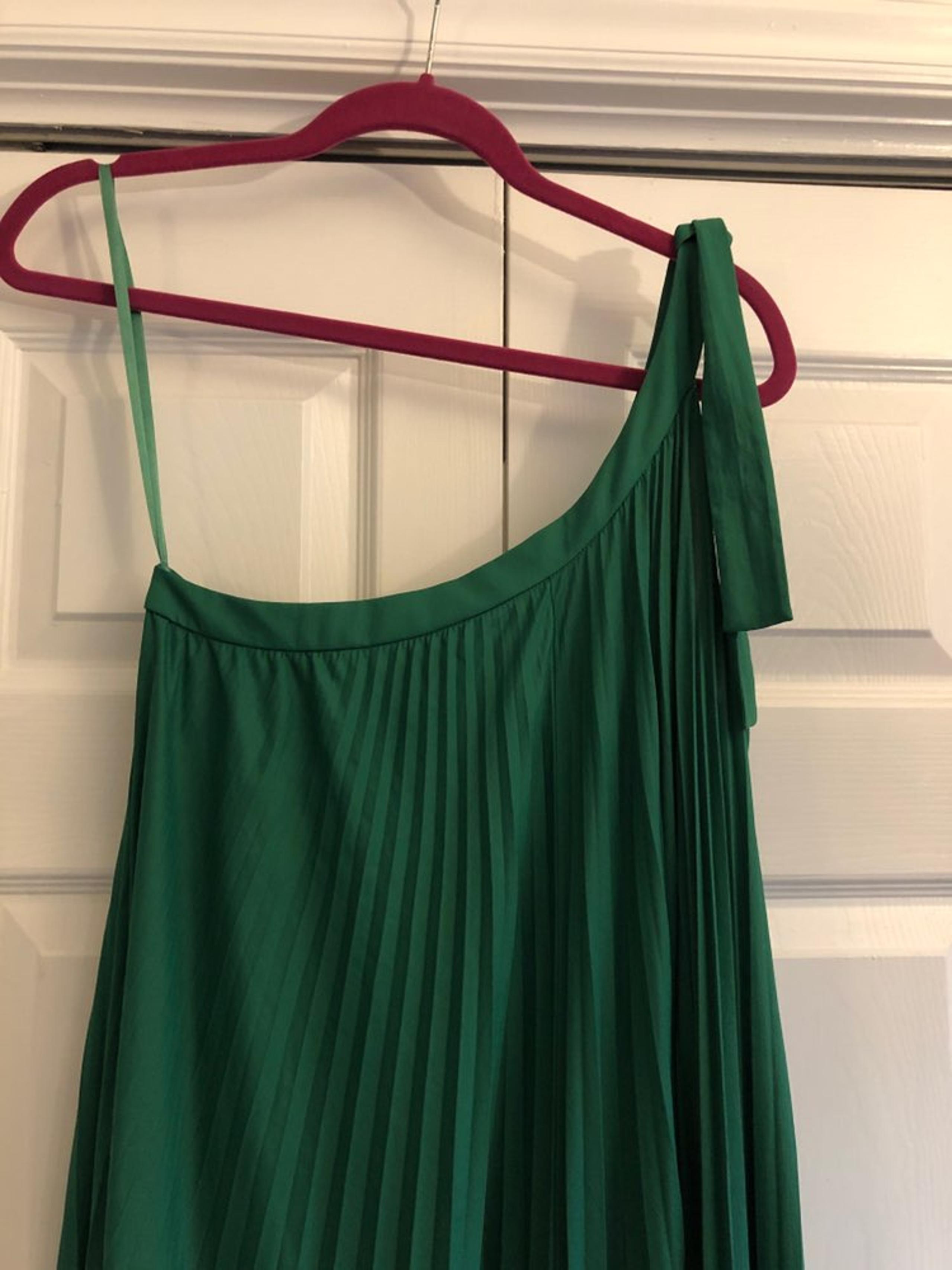 Bcbg One Shoulder Green Dress