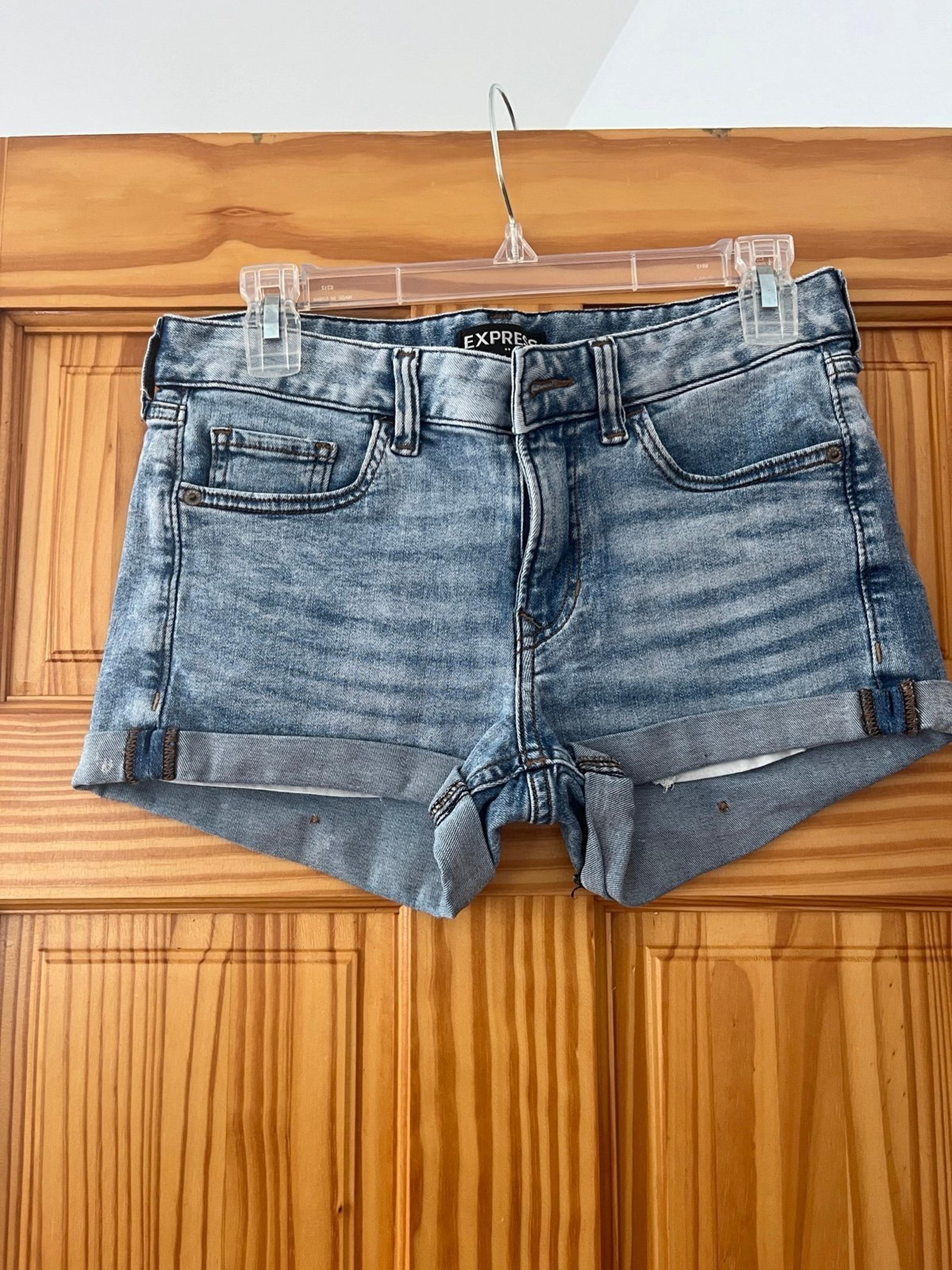 Express denim shorts