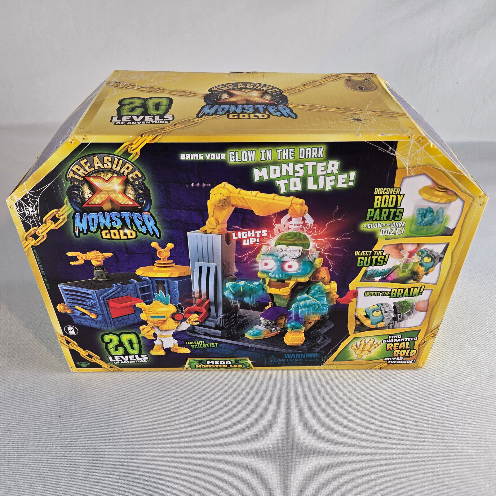 Treasure X Monster Gold Mega Monster Lab Playset - Brand New / Unopened