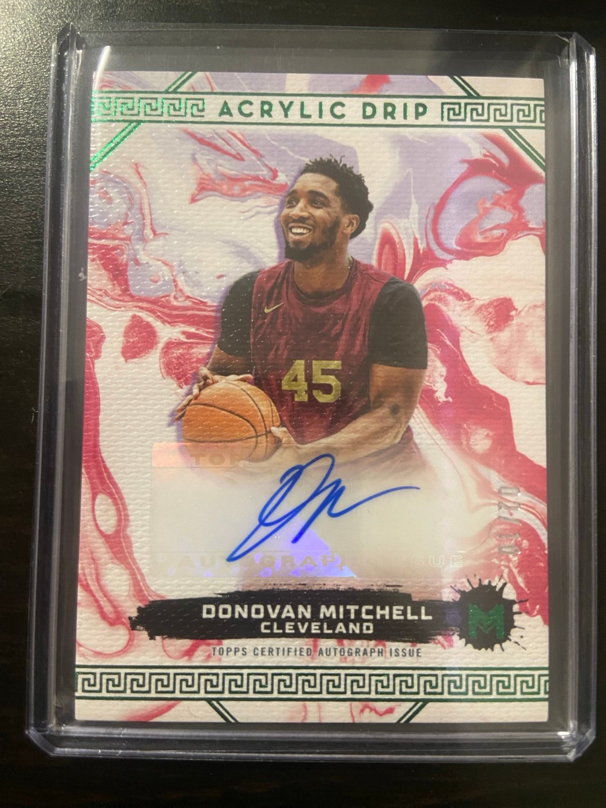 Donovan Mitchell Topps Motif Acrylic Dip Auto /10!!