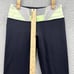 Lululemon Leggings Adult 4 Black Lime Stripe Waist Capri Comfort Stretch Women's