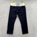 Lululemon Leggings Adult 4 Black Lime Stripe Waist Capri Comfort Stretch Women's