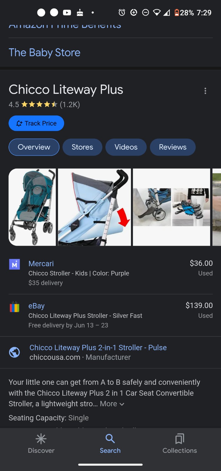 Chicco Stroller