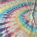 Rainbow tie dye double spiral tradition boho hippie tapestry wall hanging