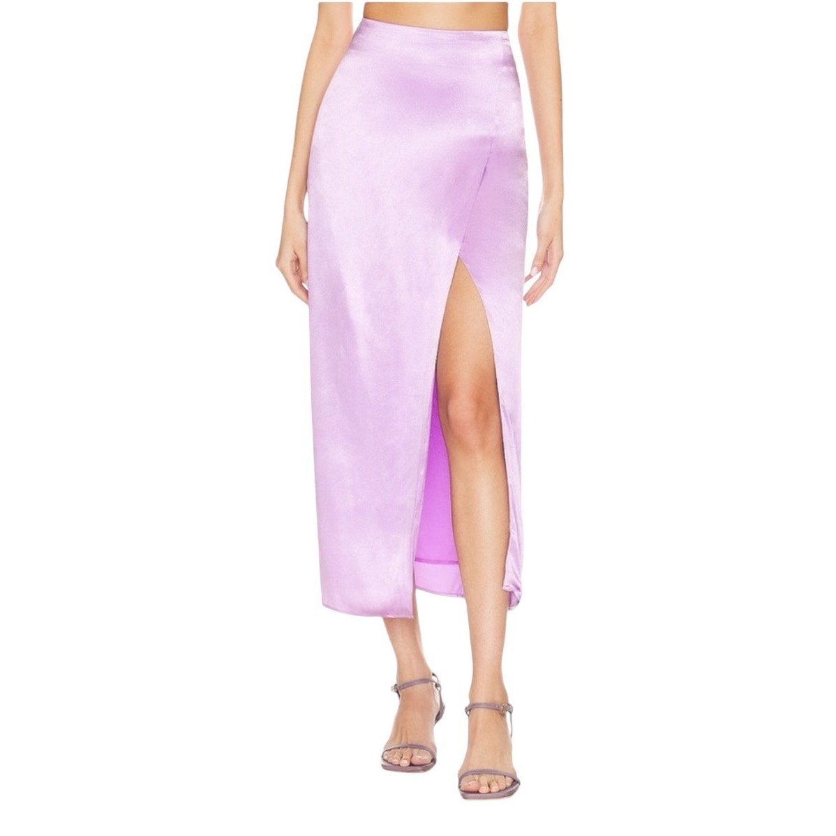 NWT! Line & Dot Lilac Adelyn Midi Skirt - Size Small