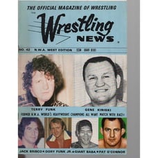 The Wrestling News 42 NWA West Edition June 1973 Terry & Dory Funk Rare Issue