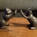 New Cat Decorative Bookends, Unique Book Ends to Hold Books Heavy Duty