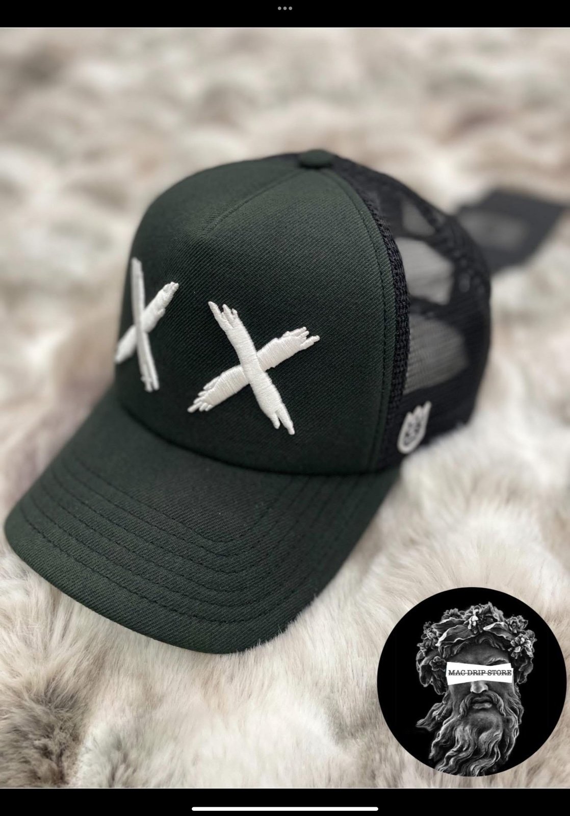 Cult of individuality trucker hat black accents NWT.