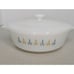 Vtg MCM Fire King Candle Glow 1.5 Qt 437 Round Covered Casserole Dish With Lid