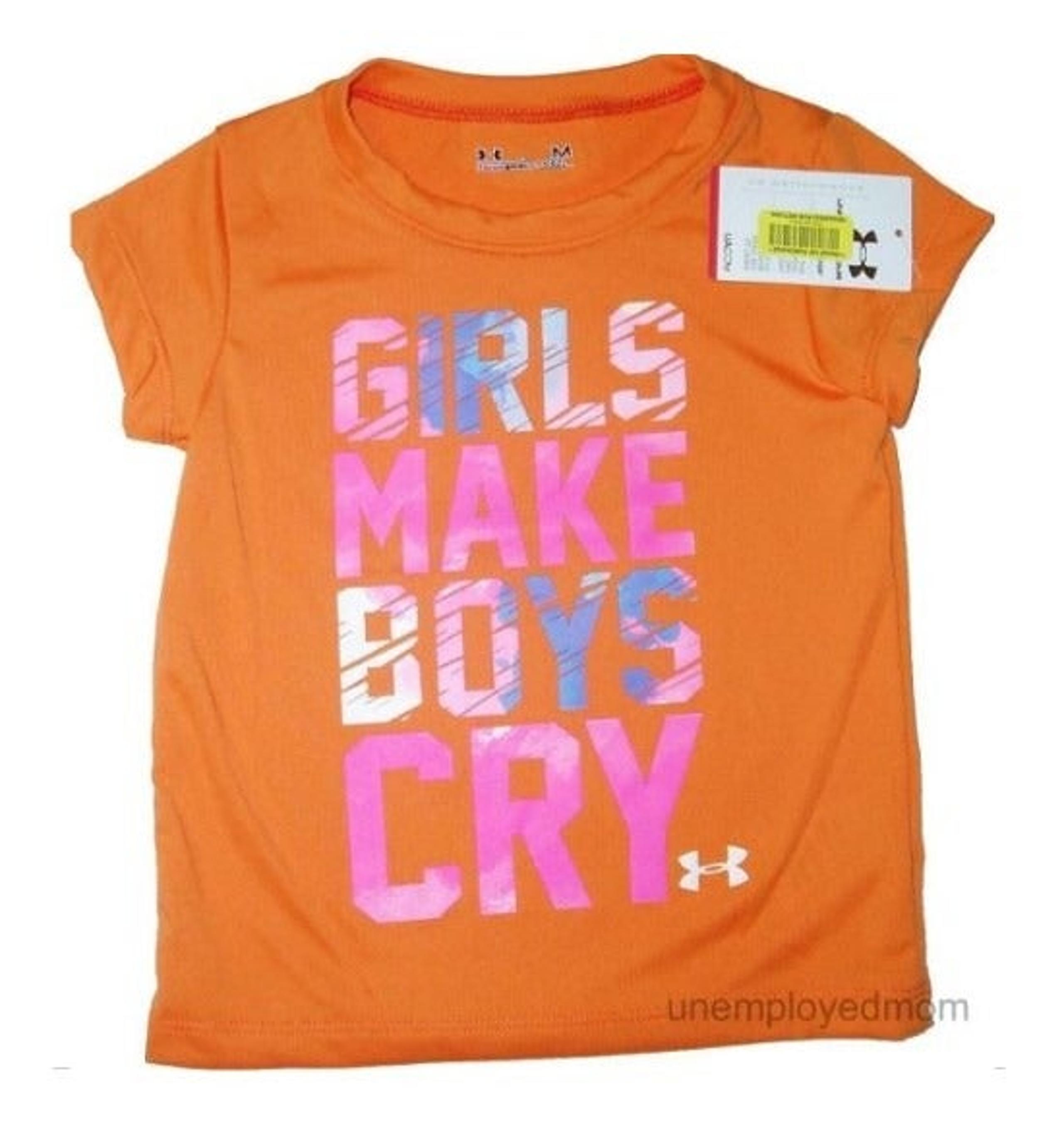 12M Girls Make Boys Cry Under Armour Tee