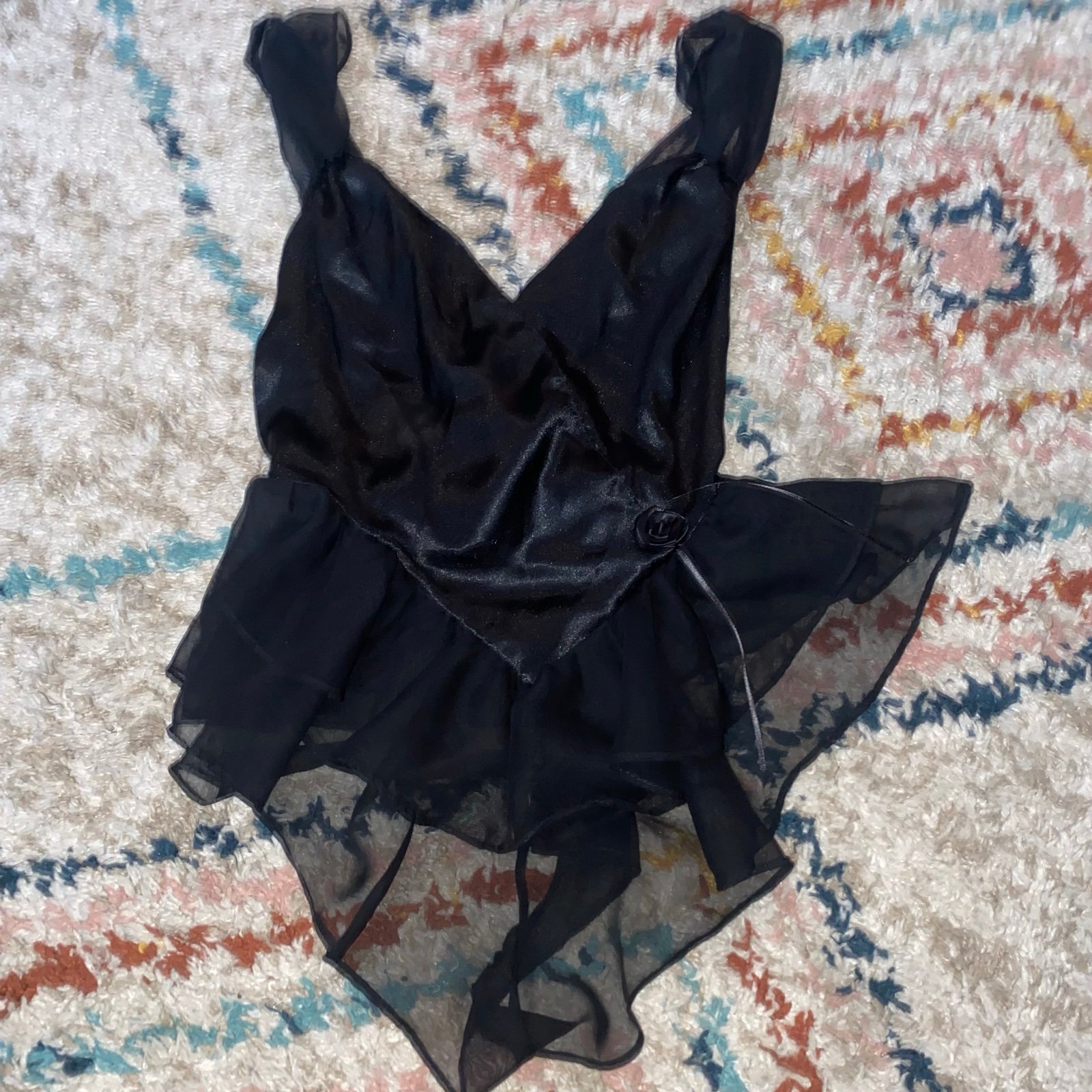 Circa 2000s Made in USA lingerie Bodysuit Small