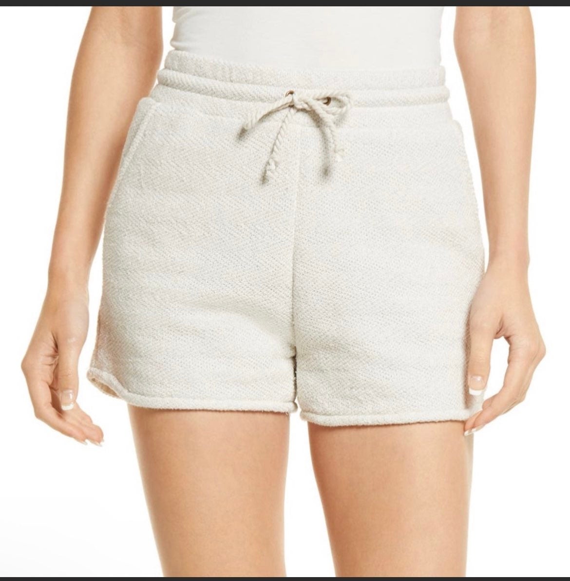 Faherty Brand Textured Cotton Blend Drawstring Shorts Size XLARGE NWT