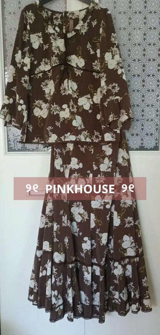 ♡PINKHOUSE♡ White Rose Bouquet Print Set-up