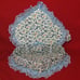 Vintage Fabric Lace Flower Pearls Heart Trinket Box Handmade