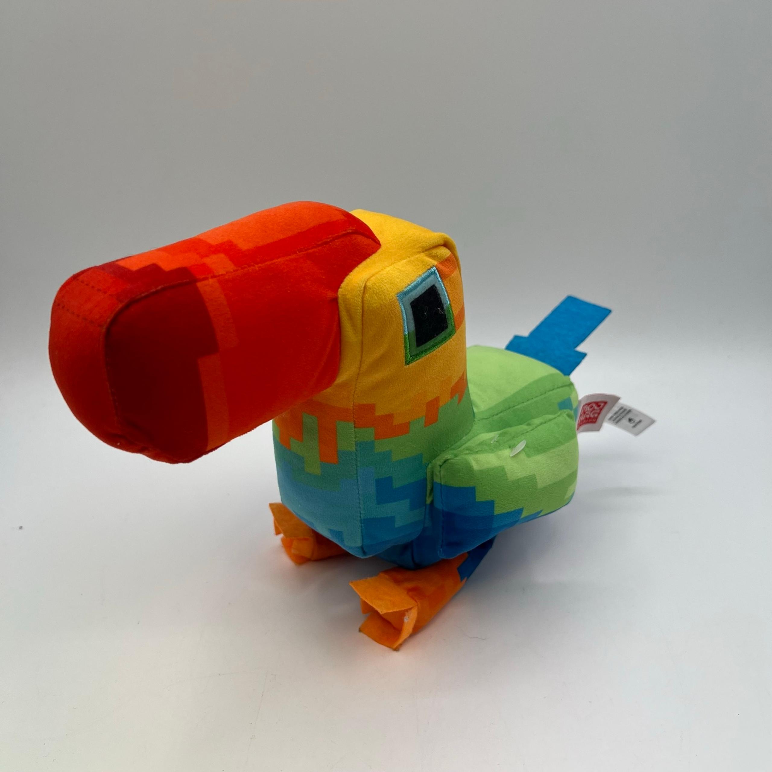 Mattel Mojang Minecraft Legends Tropical Bird Parrot Plush Stuffed Animal