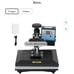 12X10 Heat Press Dual Digital Heat Press Machine 800W Swing Away Heat Press T-