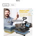 12X10 Heat Press Dual Digital Heat Press Machine 800W Swing Away Heat Press T-