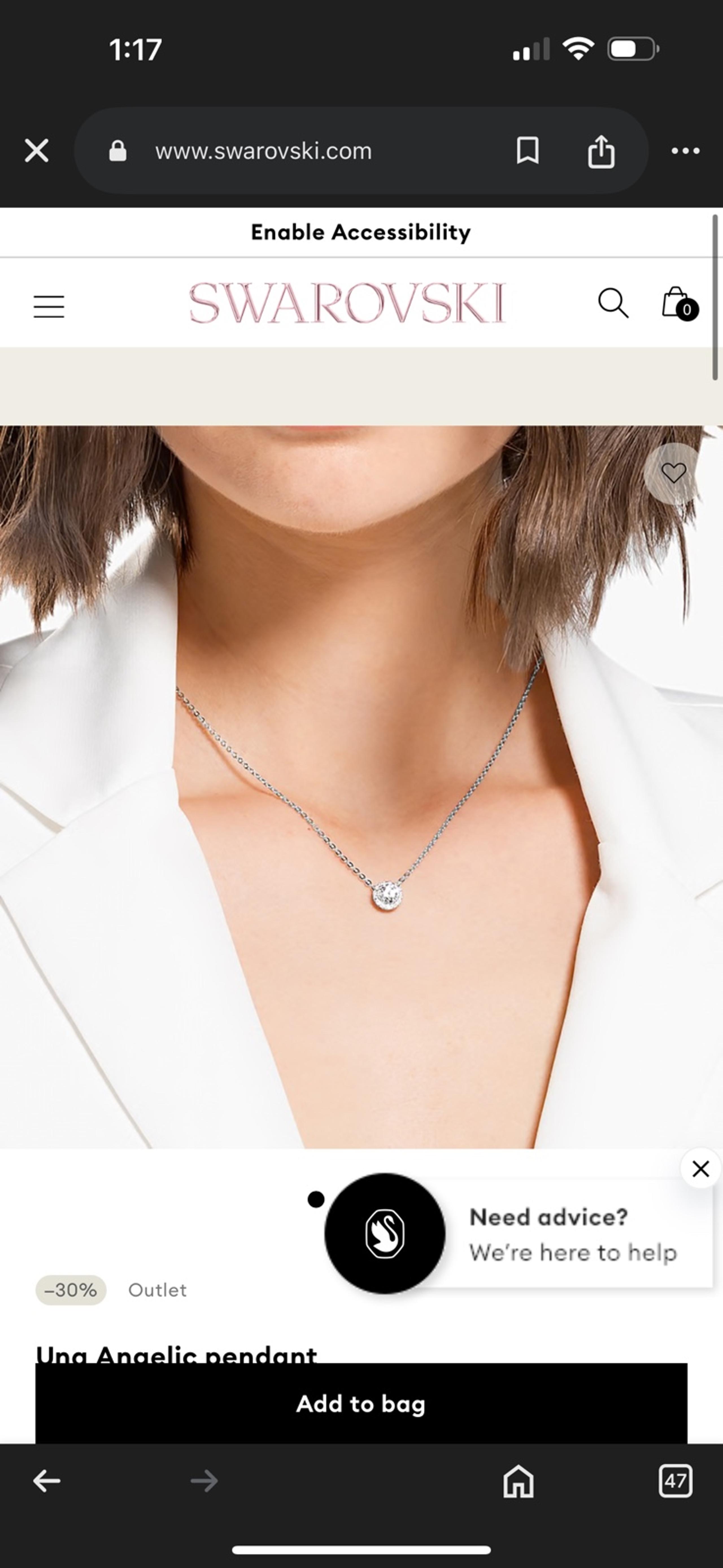 swarvoski necklace