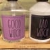 NEW! Rae Dunn GOOD WITCH BAD WITCH Halloween Scented Hand Soap & Hand Lotion