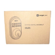 Orange Lion Keypad Digital Deadbolt OL01 Keyless Entry Back Door Satin Nickel