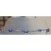 Art Deco Sapphire Glass Drop Necklace Faceted Crystals