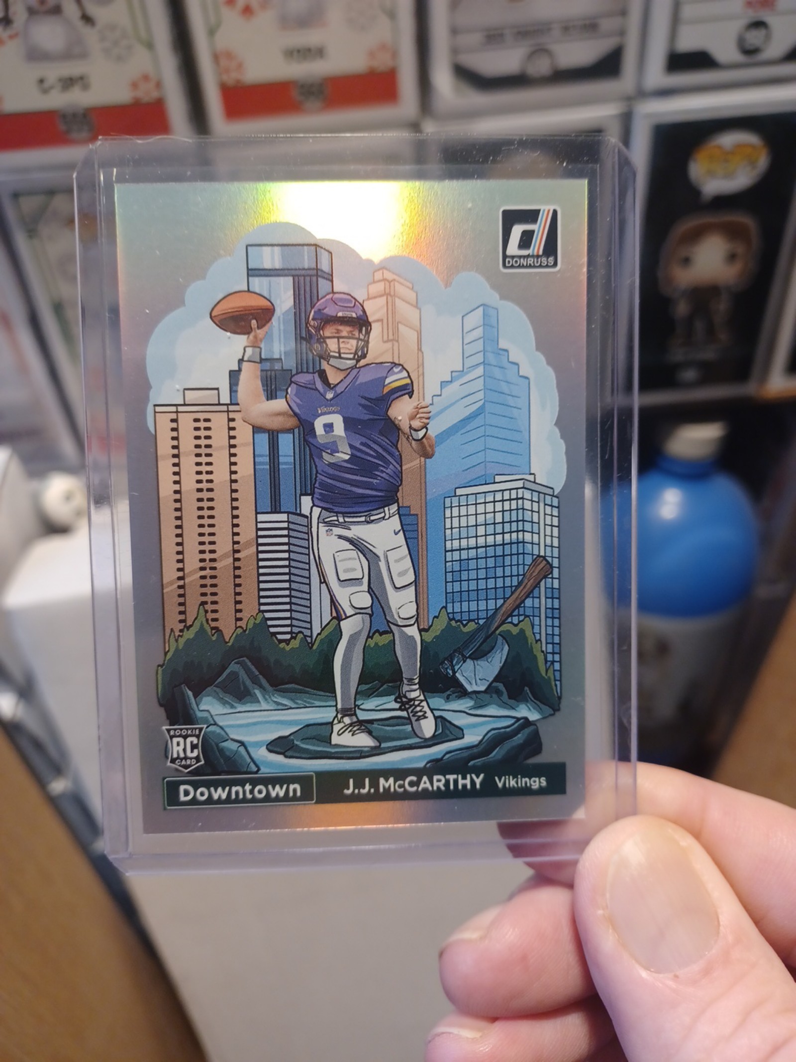 Downtown donruss football Rookie JJ McCarthy.