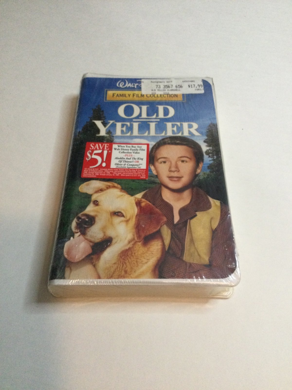Walt Disney’s Old Yeller Brand New Sealed VHS Tape