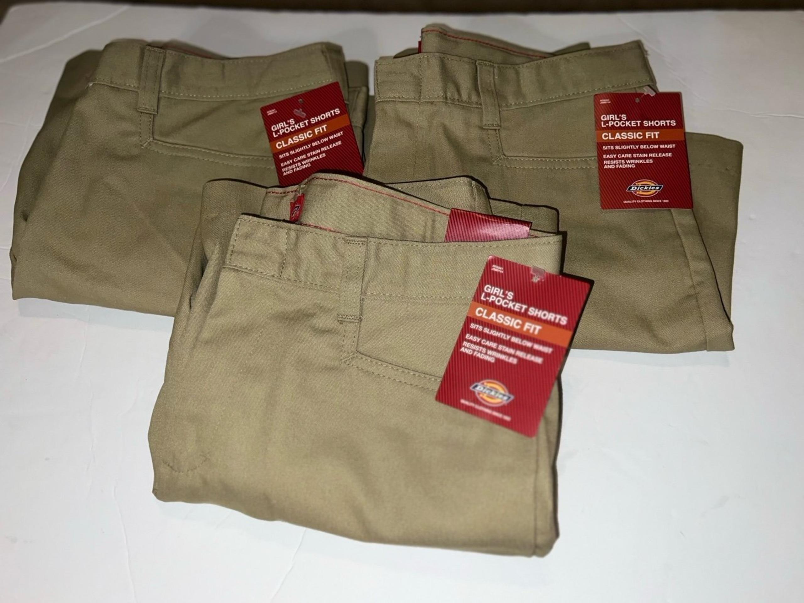 Dickies Girls L Shaped Size 16 Uniform Shorts